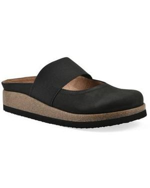 White Mountain Bassi Wedge Mule - Black
