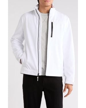 Calvin Klein Stand Collar Soft Shell Jacket - Blue