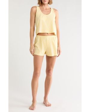 Abound Tank Short Pajamas - Yellow