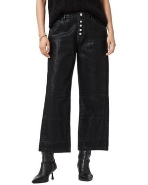 AllSaints Tay Wide Leg Carpenter Jeans - Black