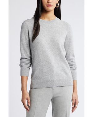 Nordstrom Crewneck Cashmere Sweater - Gray