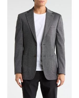 Calvin Klein Heathered Notch Lapel Sport Coat - Gray