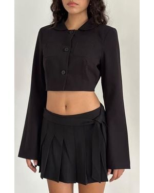 Motel Zaviya Crop Jacket - Black