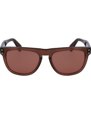 Ferragamo 55Mm Gancini Teacup Sunglasses - Brown
