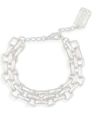 Karine Sultan Triple Link Bracelet - White
