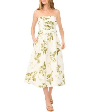 1.STATE Strapless Maxi Dress - Yellow