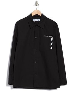 Off-White c/o Virgil Abloh Diagonal Pocket Overshirt - Black