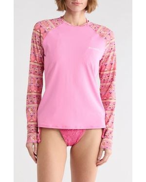 Billabong Big Wave Long Sleeve Rashguard - Pink