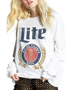 Recycled Karma Miller Lite Crewneck Sweatshirt - White