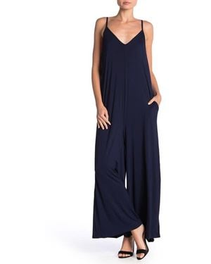 WEST K V-Neck Strappy Jumpsuit - Blue