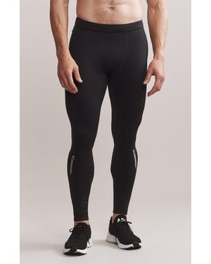 Rhone Thermal Run Fleece Tights - Black