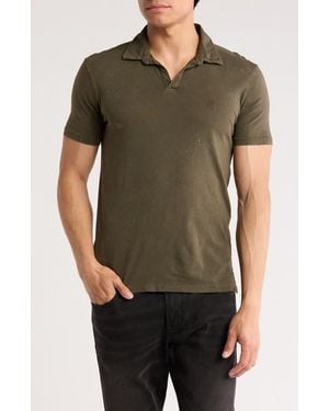 John Varvatos Bodhi Marble Wash Polo - Green