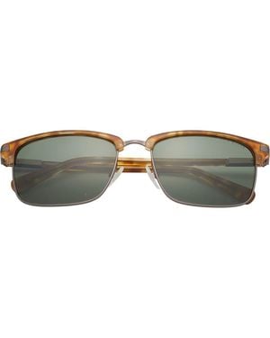 Ted Baker Clubmaster 57Mm Full Rim Polarized Sunglasses - Gray