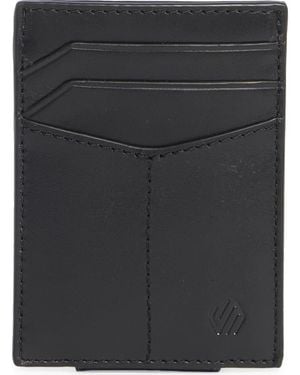 Johnston & Murphy Hunter Glazed Leather Money Clip Wallet - Black