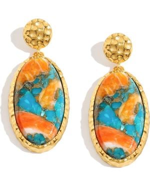 YS GEMS Drop Earrings - Blue