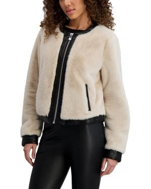 KARL LAGERFELD Faux Fur Jacket - Natural