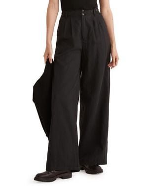 Madewell Harlow Wide Leg Pants - Black