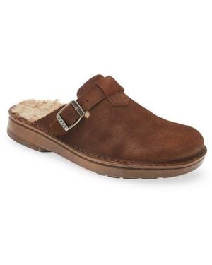 Naot Martos Faux Shearling Mule - Brown