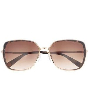 Ted Baker 58Mm Gradient Square Sunglasses - Metallic