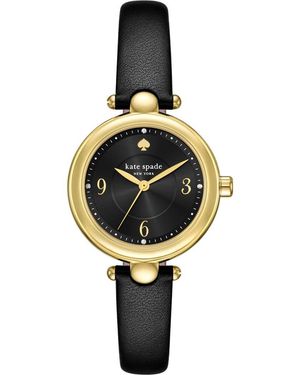 Kate Spade Gracie Leather Strap Watch, 32Mm - Metallic