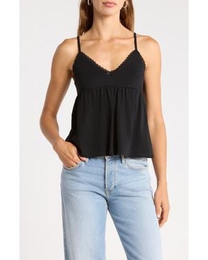 Abound Babydoll Knit Cami - Black