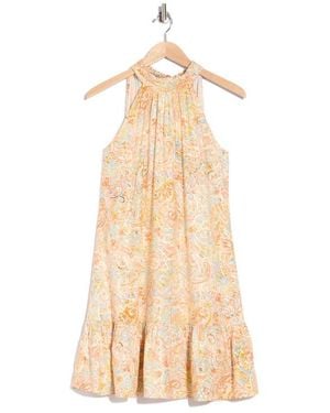 Cece Ruffle Halter Dress - Natural