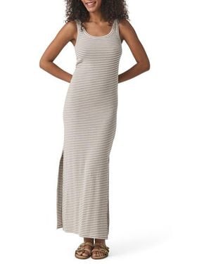 Splendid Lina Stripe Rib Cotton Blend Tank Dress - Multicolor