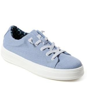 Dearfoams Mabel Woven Slip-On Sneaker - Blue