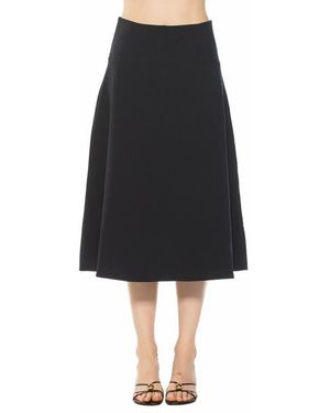 Alexia Admor Maris Flared Midi Skirt - Black