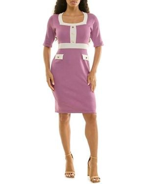 Nina Leonard Colour Block Dresses for Women | Lyst Nina Leonard Colour Block Dresses for Women | Lyst