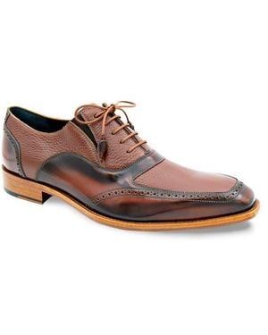 Mezlan Brogue Apron Toe Oxford - Brown
