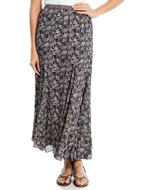 Max Studio Georgette Godet Maxi Skirt - Multicolor