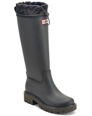 HUNTER Carson Lug Sole Boot - Black