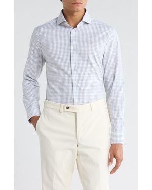 Ted Baker Slim Fit Four-Season Performance Dress Shirt - Blue