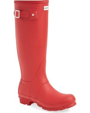 HUNTER Original Tall Rain Boot - Red