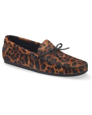 Madewell Meadow Genuine Calf Hair Driver Flat - Brown