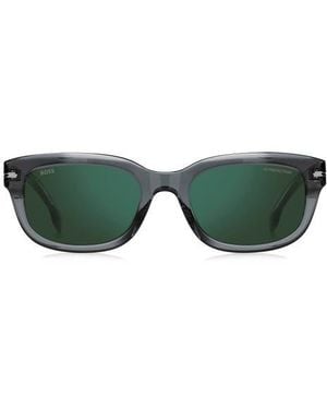BOSS 53Mm Rectangular Sunglasses - Green