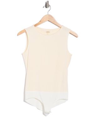 L'Agence Amia Sleeveless Bodysuit - White