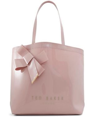 Ted Baker Nicon Knot Bow Large Icon Tote - Pink