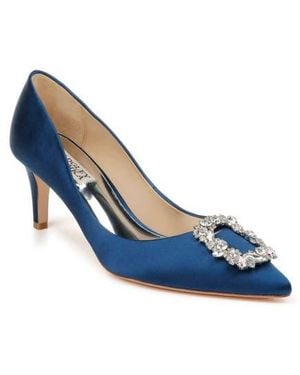 Badgley Mischka Carrie Crystal Embellished Pump - Blue