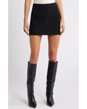 Open Edit Tailored Miniskirt - Black