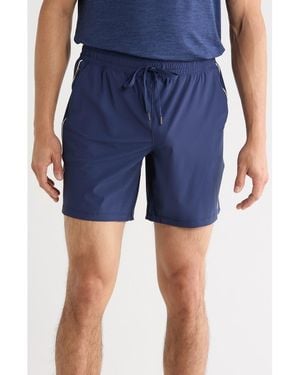 90 Degrees 7-Inch Warp Sonic Active Shorts - Blue