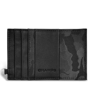 CHAMPS Camo Card Case - Black
