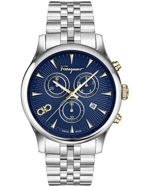 Ferragamo Duo Chronograph Bracelet Watch, 28Mm - Blue