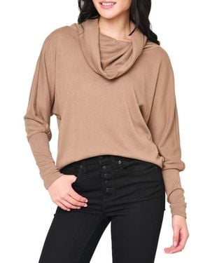 Gibsonlook Cozy Up Cowl Neck Sweater - Black