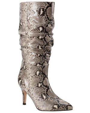 Marc Fisher Pointed Toe Slouch Boot - Brown