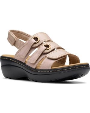 Clarks Merliah Bali Wedge Sandal - Brown