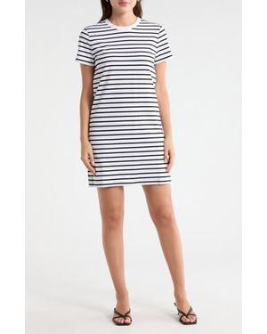 Madewell Perfect Cotton T-Shirt Dress - Blue