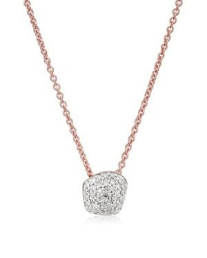 Monica Vinader Nura Mini Nugget Pendant Necklace - Metallic