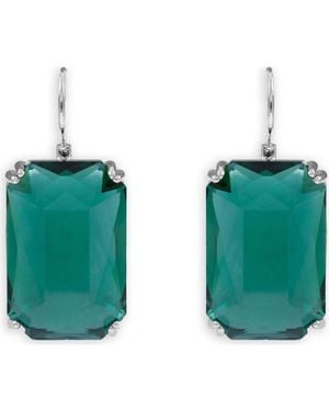 Saachi Glass Drop Earrings - Blue